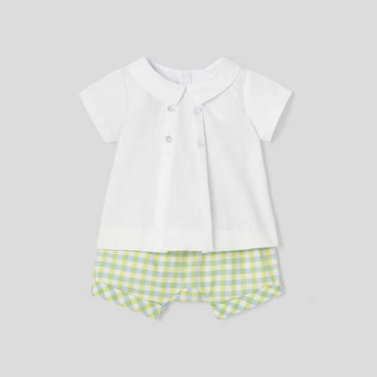 Poplin setje baby jongen