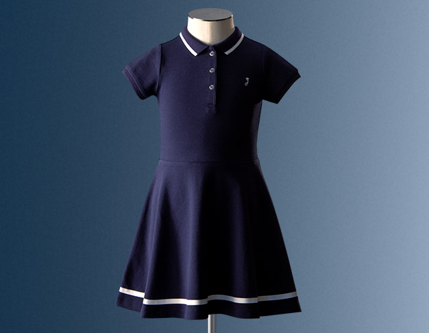 La robe tennis bleue marine Emblématique pour enfant fille