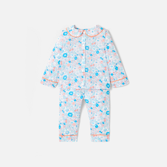 Pyjama de Noël bébé fille en tissu Liberty