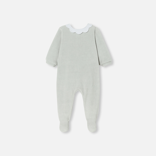 Pyjama van velours baby meisje