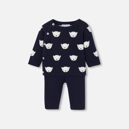 Ensemble bébé en tricot jersey