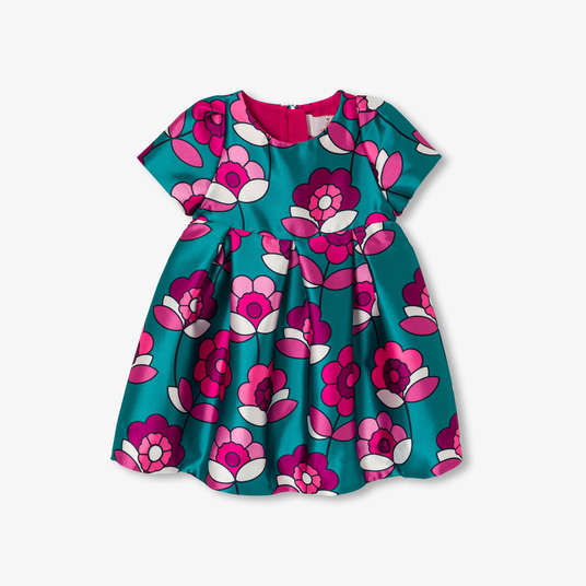 Robe bébé fille en satin