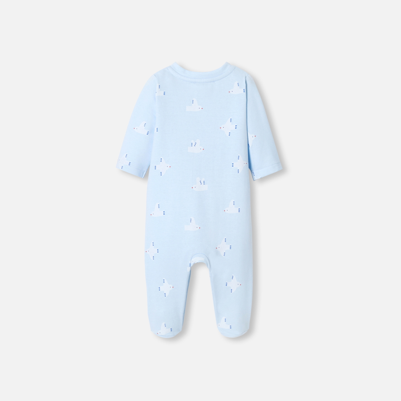 Fleece pyjama met meeuwtje motiefje baby